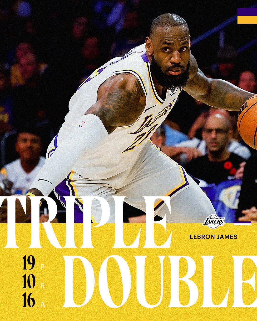 湖人胜过魔术，全队表现稳健有力！