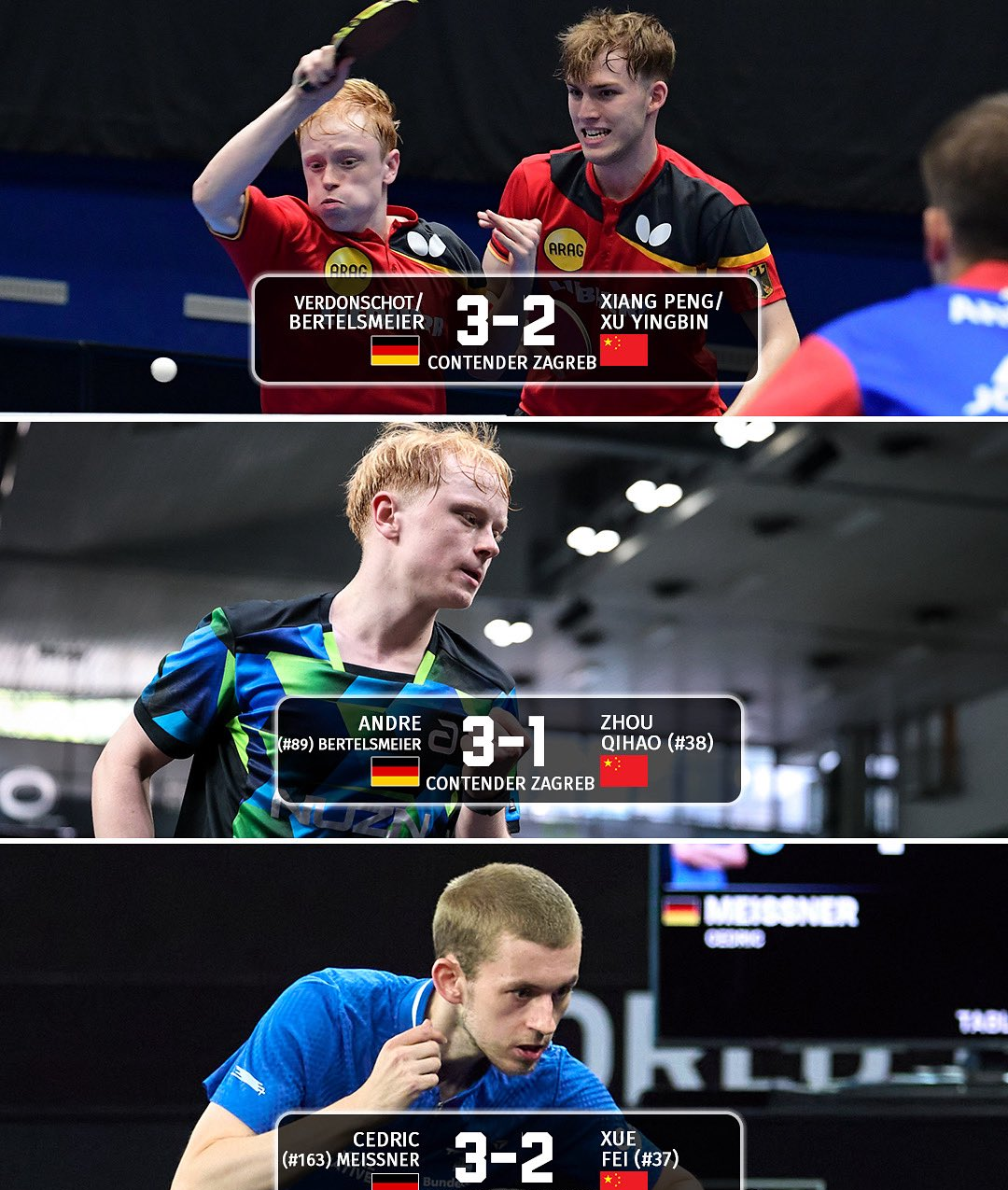 韩国乒乓球队力克奥地利乒乓球队，波尔三分雨点燃全场的简单介绍